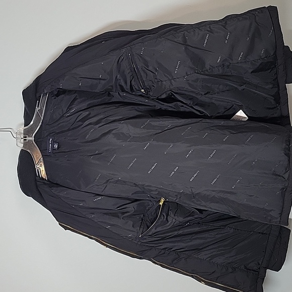 Lands' End black quilted puffer Goose Down coat XL - Picture 2 of 11